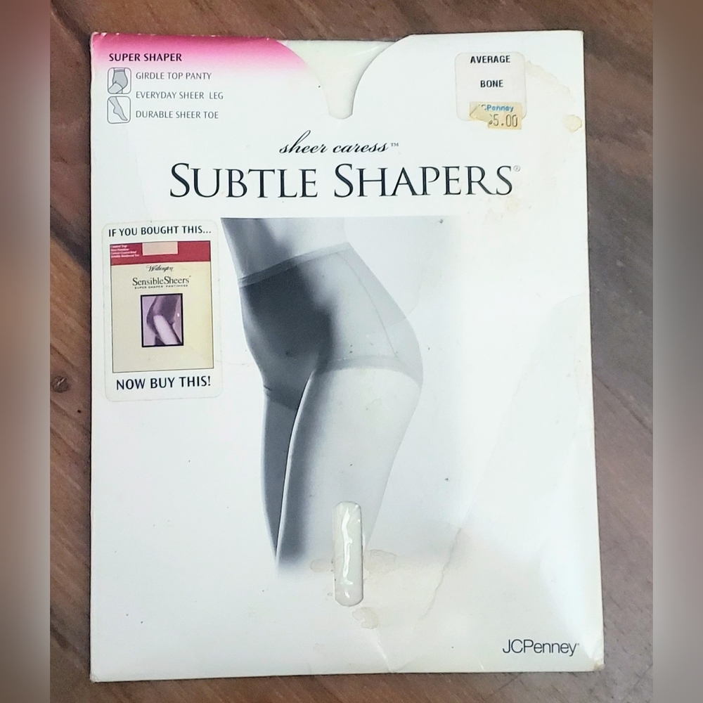 NWT Vintage Sheer Caress Subtle Shapers Nylons Color: Bone Size: Average